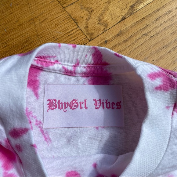 Nike Pink Tie Dye Cropped Top - Picture 4 of 6